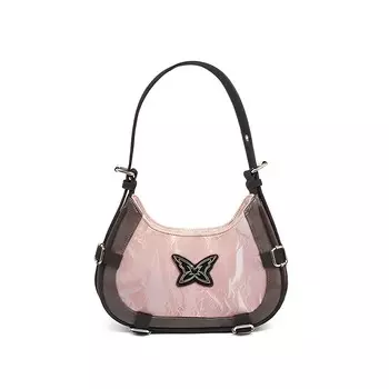 MINLUBAOLUO Женская сумка через плечо из искусственной кожи, розовая/серебристая/черная/экрю