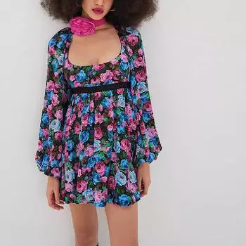 Минни-платье Victoria's Secret For Love & Lemon Maggie, полуночная роза