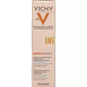 MINRALBLEND увлажняющий флюид для макияжа 06 охра VICHY, 30 ml