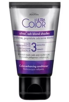 Минутный кондиционер для окрашивания волос серебристо-пепельных оттенков блонда, 100 г Joanna, Ultra Color, 3-