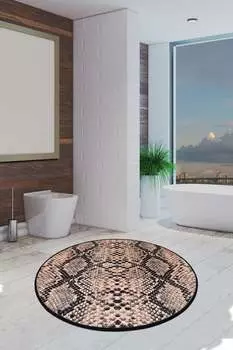 Миёльнир, Змея- CHL4152, Разноцветный, коврики для ванной, 700 г/м, 100% бархатная ткань Mijolnir, мультиколор