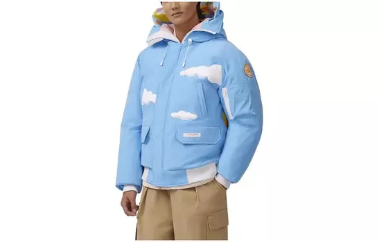 MIRA MIKATI Co-brand пуховик унисекс синий Canada Goose