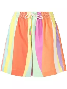 Mira Mikati полосатые шорты с кулиской, разноцветный