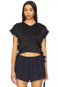 Mira сатиновая футболка Allsaints, black