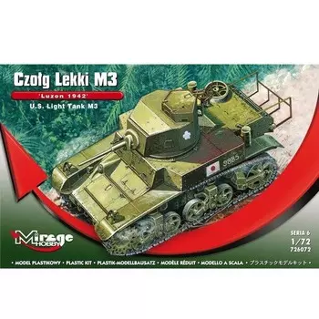 Мираж, Легкий танк M3 Luzon 1942 г., Модельный комплект, 12+ Mirage