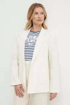 МИРКА Льняной пиджак Pepe Jeans, бежевый