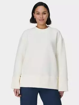 Мирная толстовка в рубчик Sweaty Betty, цвет Lily White