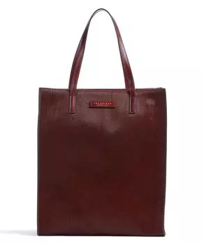 Mirra Wow Шоппер 13 мех, мелкозернистая яловая кожа The Bridge, бордовый