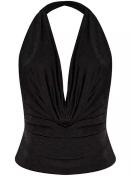 MISBHV блузка с драпировкой, черный