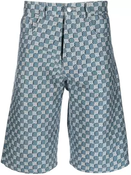 MISBHV джинсовые шорты с логотипом, синий