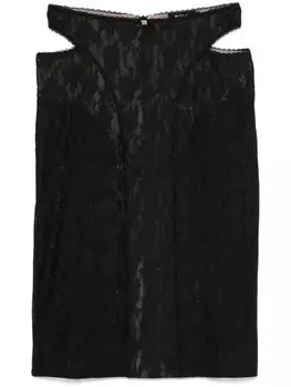MISBHV кружевная юбка миди, черный