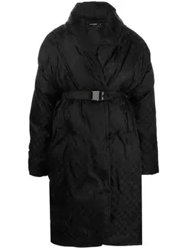 MISBHV пуховик с монограммой, черный