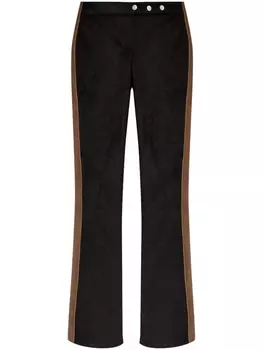 MISBHV расклешенные брюки с лампасами, черный