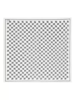 MISBHV шарф с монограммой, белый