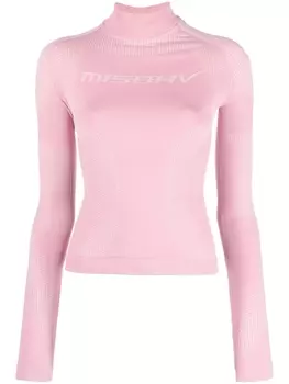 MISBHV спортивный лонгслив с логотипом, розовый