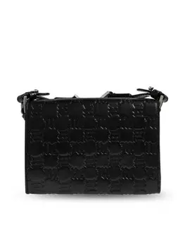 MISBHV сумка через плечо с тисненой монограммой, коричневый