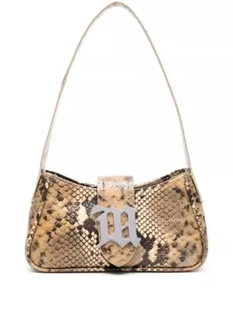 MISBHV сумка на плечо с тиснением под змеиную кожу, нейтральный цвет