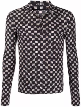 MISBHV топ на молнии с монограммой, черный