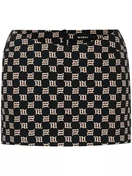MISBHV юбка мини с логотипом, черный