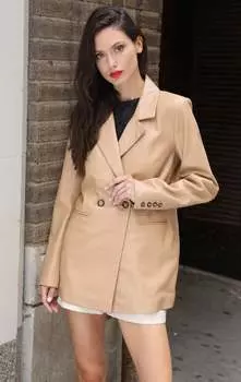 Misha Блейзер, Latte - Кожа Walter Baker