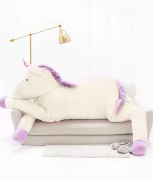 Мишка Густав Тедди, плюшевый Единорог, 220 см, белый Mi Gustaw