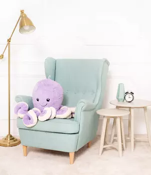Мишка Gustaw Teddy Bear, Осьминог, фиолетовый, 80 см Mi Gustaw