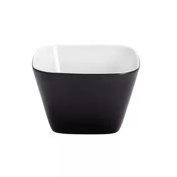Миска Abra Cadabra квадратная маленькая чисто-черный 6 см / 170 мл Kahla, белый черный