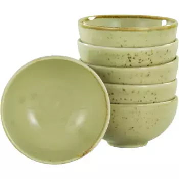 Миска CreaTable «NATURE COLLECTION», 6 предметов, из керамогранита, миска для закусок, 11,5 см, цвет sand