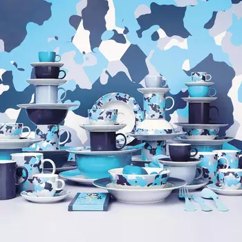 Миска для хлопьев Sunny Day Nordic Blue 12 см / 0,45 л Thomas, белый синий