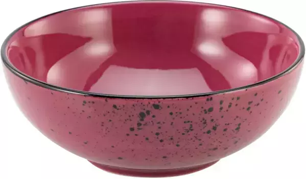 Миска для круп CreaTable "NATURE COLLECTION", 6 предметов, керамогранит, салатница, закусочная, 16,5 см, цвет beere