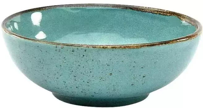 Миска для круп CreaTable "NATURE COLLECTION", 6 предметов, керамогранит, салатница, закусочная, 16,5 см, голубой