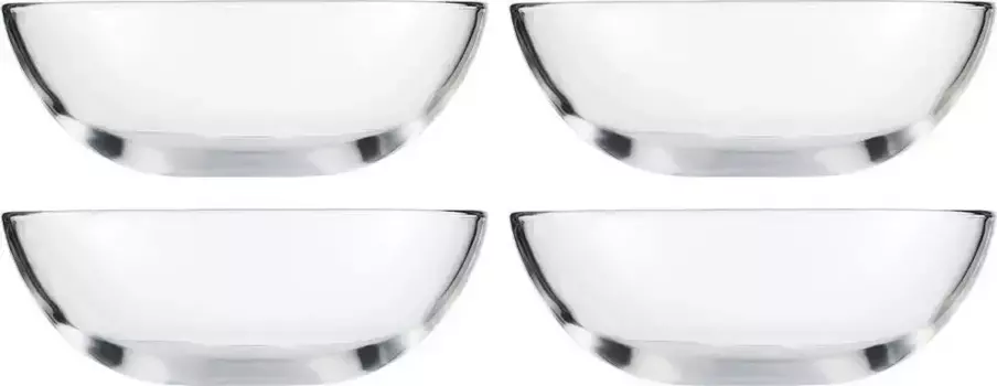 Миска Eisch "30056719", 4 предмета, из хрустального стекла, можно мыть в посудомоечной машине, 17 см, цвет kristall