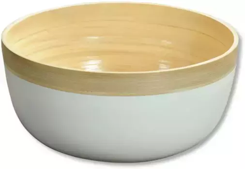 Миска KESPER, бамбук, 25 см, белый