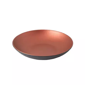 Миска Manufacture Rock Glow плоская 23,5 см Villeroy & Boch, медный/черный