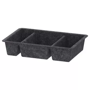 Миска, темно-серая, 20х30 см, RAGGISAR IKEA