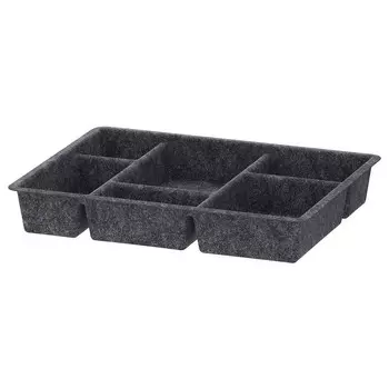 Миска, темно-серая, 40х30 см, RAGGISAR IKEA
