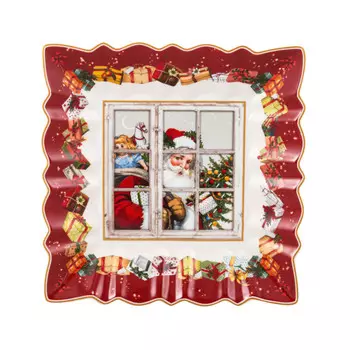 Миска Toys Fantasy квадратная - Санта 23,5 см Villeroy & Boch, красочный
