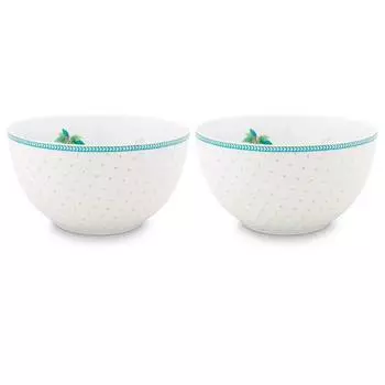 Миски jolie dots i (набор из 2 шт.) Pip Studio, белый