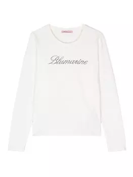 Miss Blumarine футболка с логотипом, белый