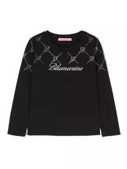 Miss Blumarine футболка с логотипом, черный