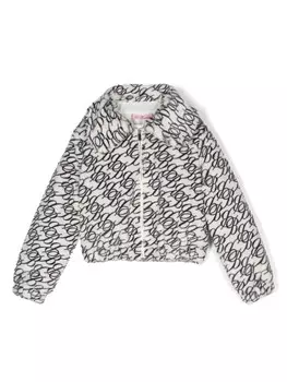 Miss Blumarine куртка с логотипом, белый