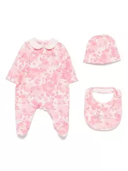 Miss Blumarine пижама с цветочным принтом, белый