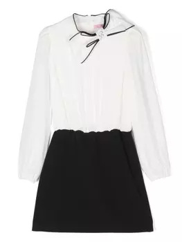 Miss Blumarine платье с логотипом, белый