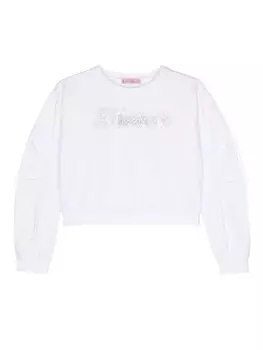 Miss Blumarine толстовка с логотипом, белый