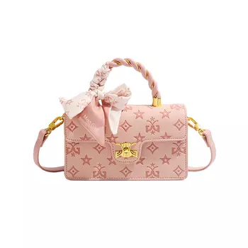 MISS GAIL Сумка через плечо из синтетической кожи, обычная женская, розовая/белая