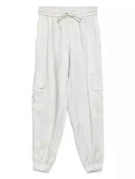 Miss Grant Kids атласные брюки карго, нейтральный