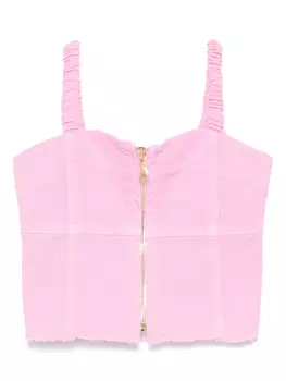 Miss Grant Kids джинсовый топ, розовый