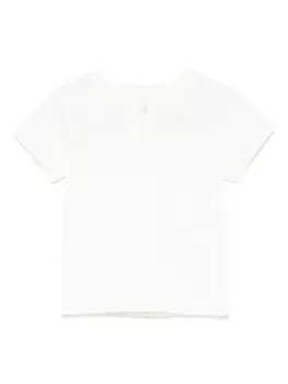 Miss Grant Kids футболка на пуговицах, белый