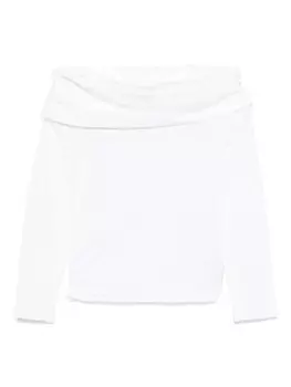 Miss Grant Kids футболка с подворотом, белый