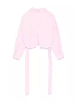 Miss Grant Kids рубашка с ремешками, розовый